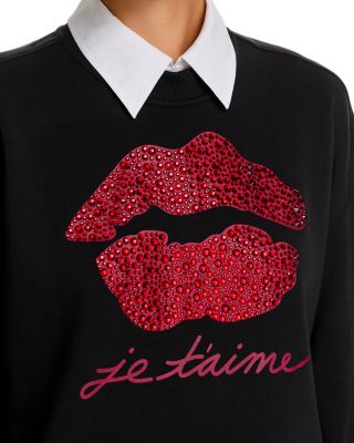 Je T&#39;aime Justina Pullover Sweatshirt