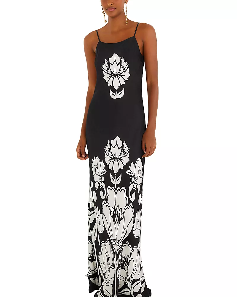 Farm Rio Arabesque Maxi Slip Dress