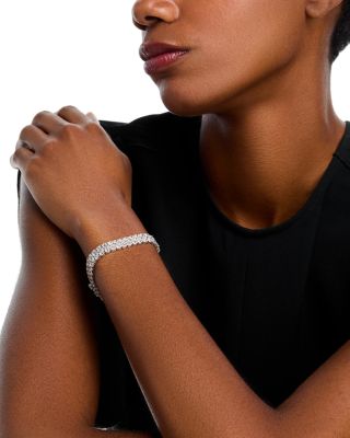 Certified Lab Grown Diamond Multirow Bracelet in 14K White Gold, 18.00 tcw