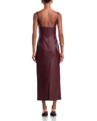 Estine Faux Leather Dress