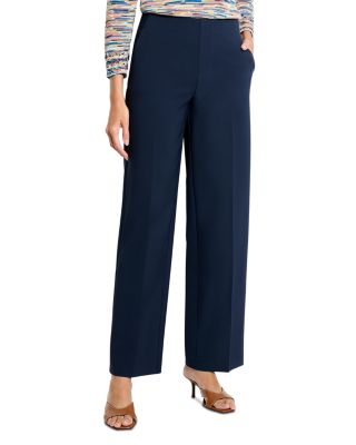 Stretch Suiting Wide Leg Pants