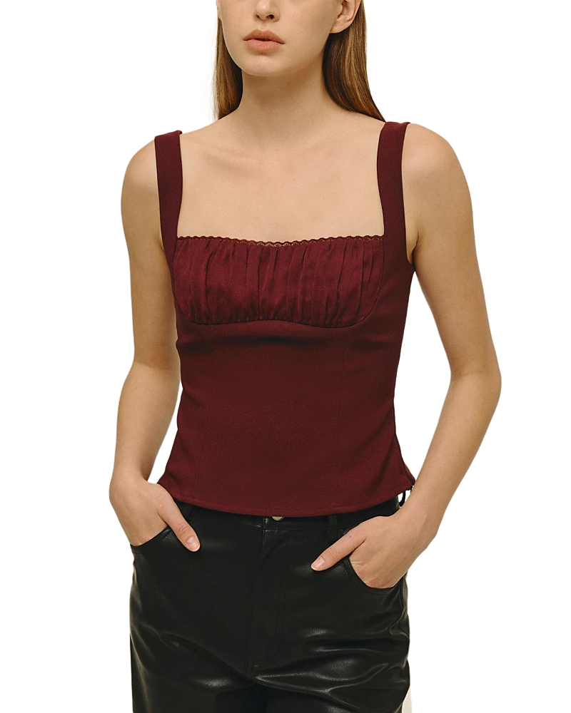 Elodie The Label Blaise Top In Red