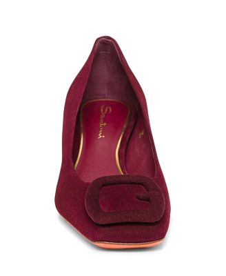  Women's Suede Low-Heel Pump