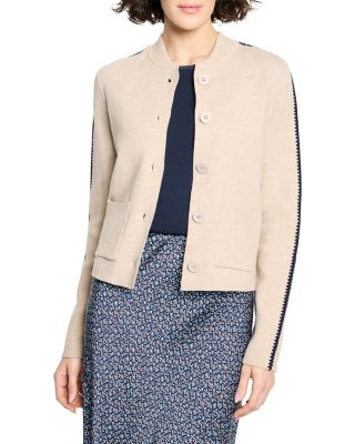 Dashing Dusk Knit Bomber Jacket