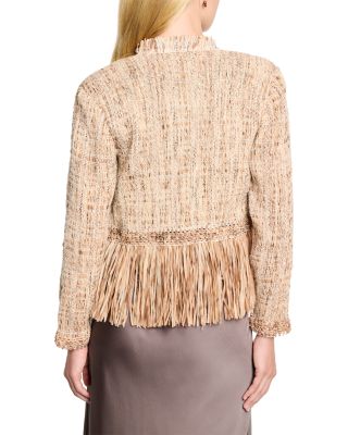 Cork Fringe Knit Jacket