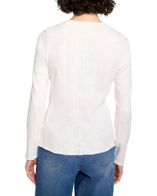 Lace Knit V Neck Tee