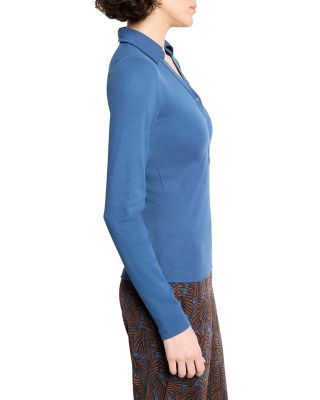 Perfect Knit Ribbed Polo Top