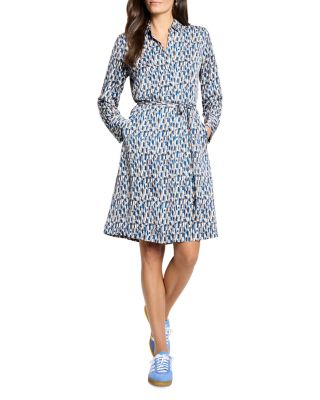 Devon Brushstrokes Print Dress
