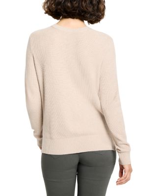 Waffle Stitch V Neck Sweater