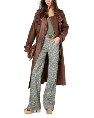 Lexie Leather Trench Coat