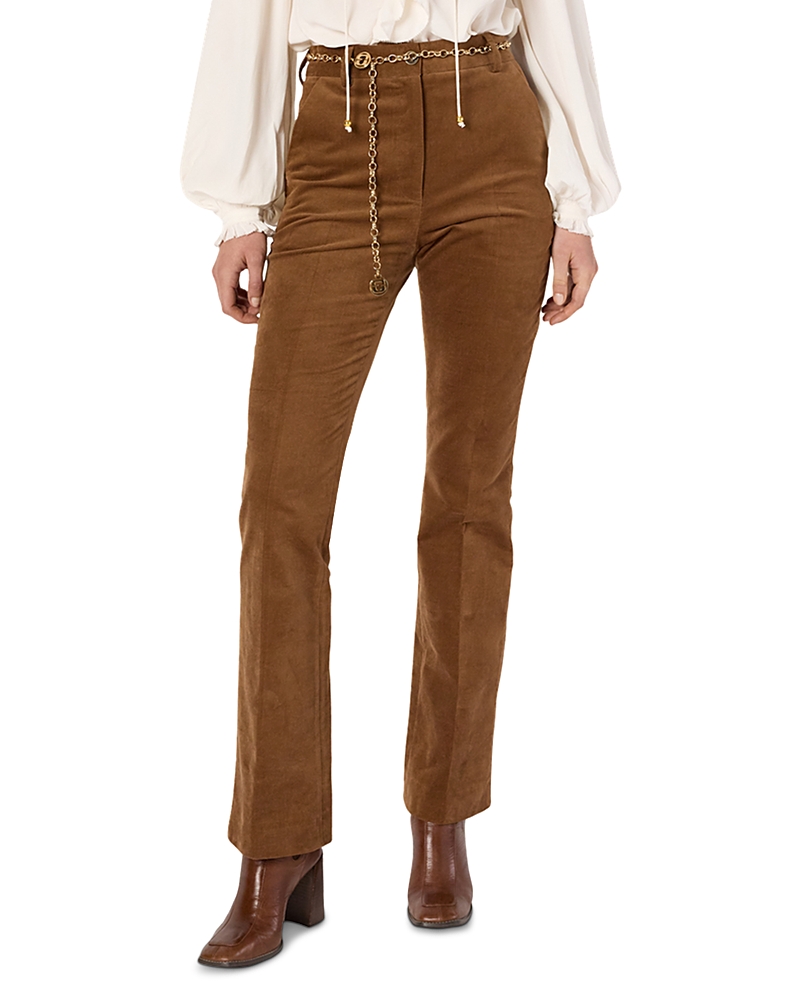 Gerard Darel Charlie High Rise Flare Leg Jeans In Caramel In Brown