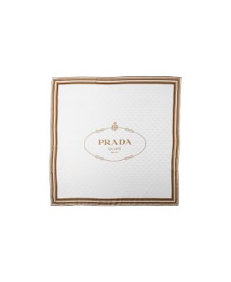 Printed Silk Twill Jacquard Scarf