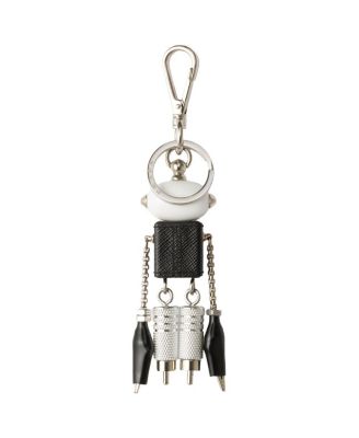 Robot Saffiano Leather Bag Charm