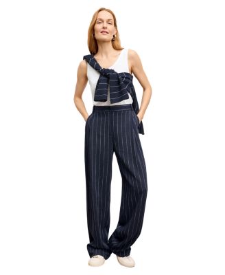Fitz Pleated Women&#39;s Summer Pinstripe Trouser