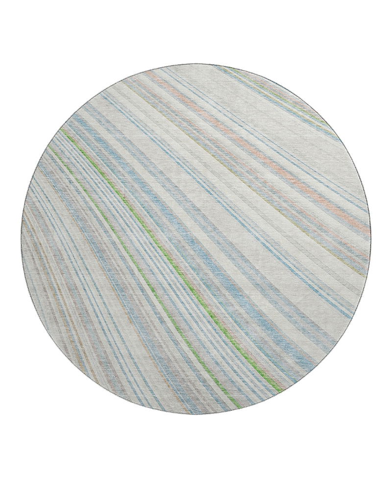 Dalyn Rug Company Dalyn Neo No14 Round Area Rug, 8' X 8' In White