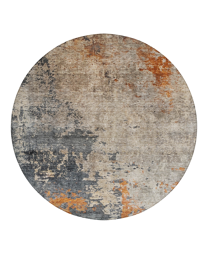 Dalyn Rug Company Dalyn Nouveau Nv20 Round Area Rug, 8' X 8' In Brown