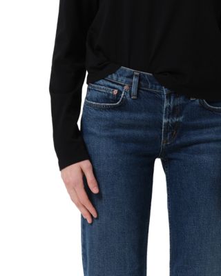 Low Rise Slim Jeans in Slick