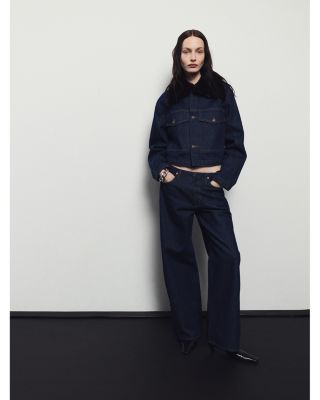 Walker Faux Fur Collar Denim Jacket