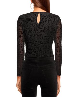 Larry Textured Dot Top