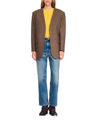 Oversized Checked Jacket