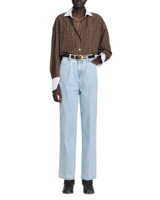 Straight Leg Jeans in Blue