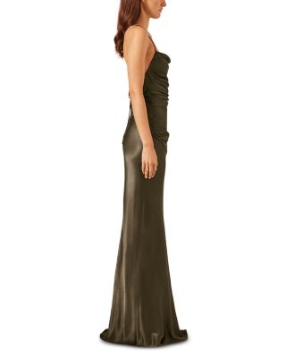 La Lune Lace Up Back Maxi Dress