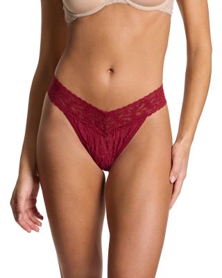 Printed Signature Lace Original Rise Thong