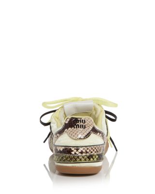 Women's Snake Embossed Sneakers
