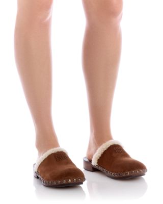 Women's Moccasters Shearling Clogs