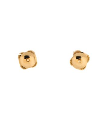 Sweet Alhambra Stud Earrings 18K Gold and Mother of Pearl