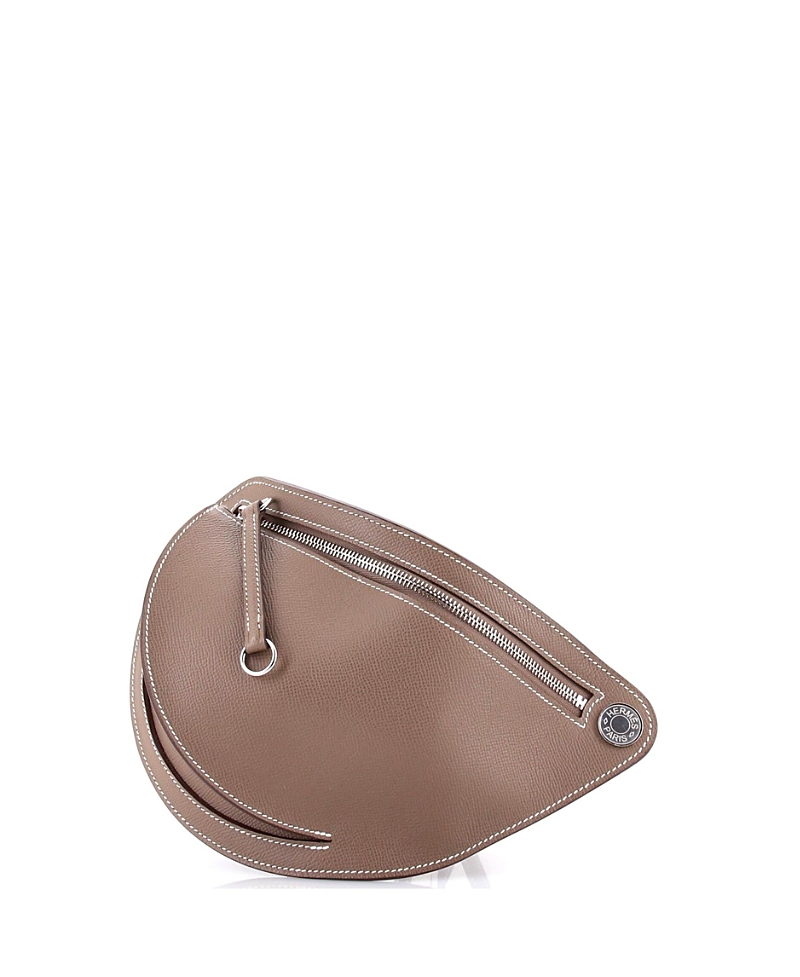 Pre-owned Pre-owned Hermes Hermes Petite Course Bag Epsom In Gray