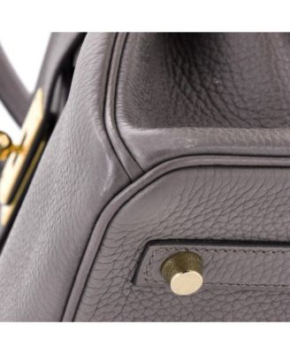 Birkin 30 Handbag Grey Togo with Gold Hardware