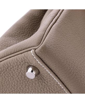 Kelly 25 Handbag Grey Togo with Palladium Hardware