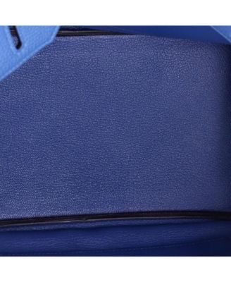 Birkin 30 Handbag Blue Togo with Palladium Hardware