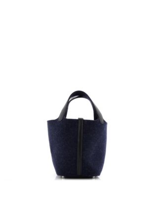 PM Picotin Lock Bag Felt with Leather