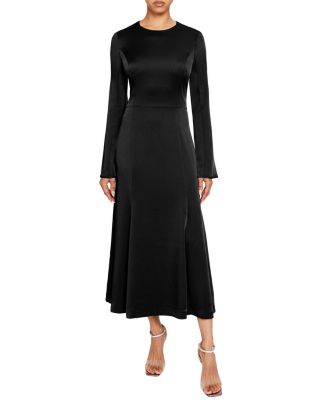 Charlize Long Sleeve Fit & Flare Midi Dress