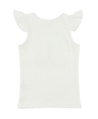 Girls' Butterfly Fleck Tulle Applique Flutter Tank - Baby, Little Kid