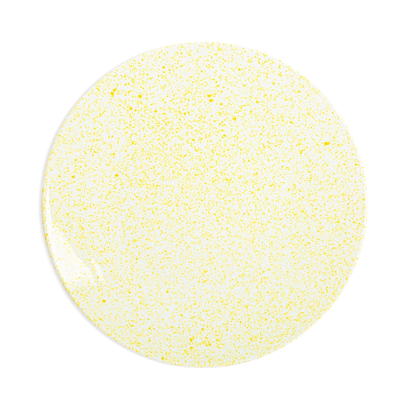 Non Sans Raison Splash Buffet Plate In Yellow