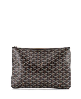 Pre-Owned Goyard - MM Senat Zip Pouch Coated Canvas