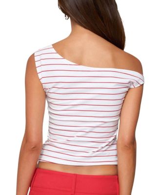 Keryn Striped Asymmetric Top
