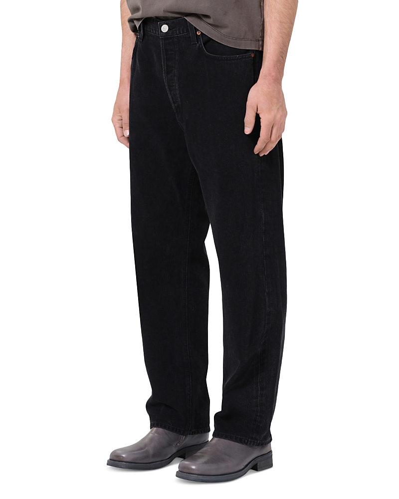 Agolde 90s Relaxed Fit Mid Rise Jeans In Kember Black In Black