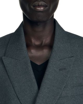 Double Breasted Classic Fit Suit Jacket