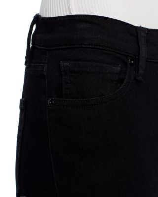 The Icon High Rise Flare Leg Jeans in Black