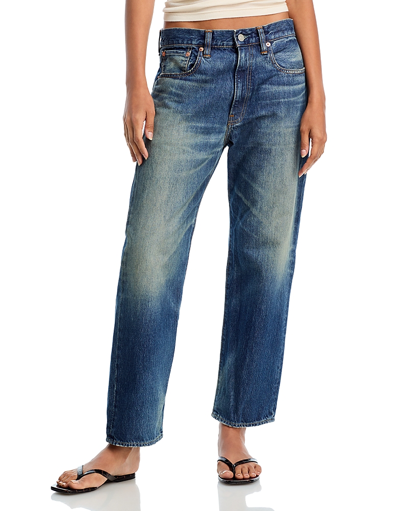 Denimist Lucy High Rise Ankle Wide Leg Jeans in Esher Blue