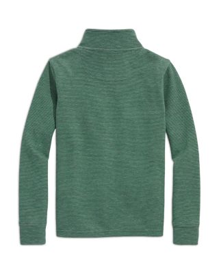 Boys' Saltwater Stripe Quarter Zip Mock Neck Sweatshirt - Little Kid, Big Kid 