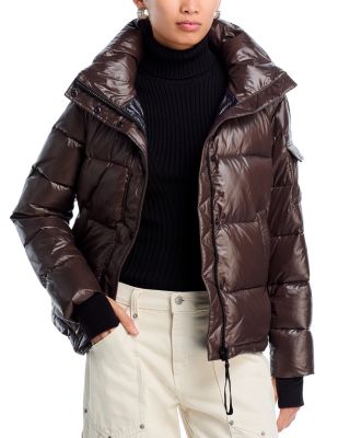 Gloss Puffer Jacket with Hood - Exclusive