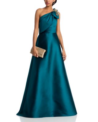 One Shoulder Embellished Gown