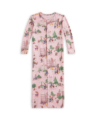Girls' Polo Bear Cotton Footed Zip Coverall - Baby