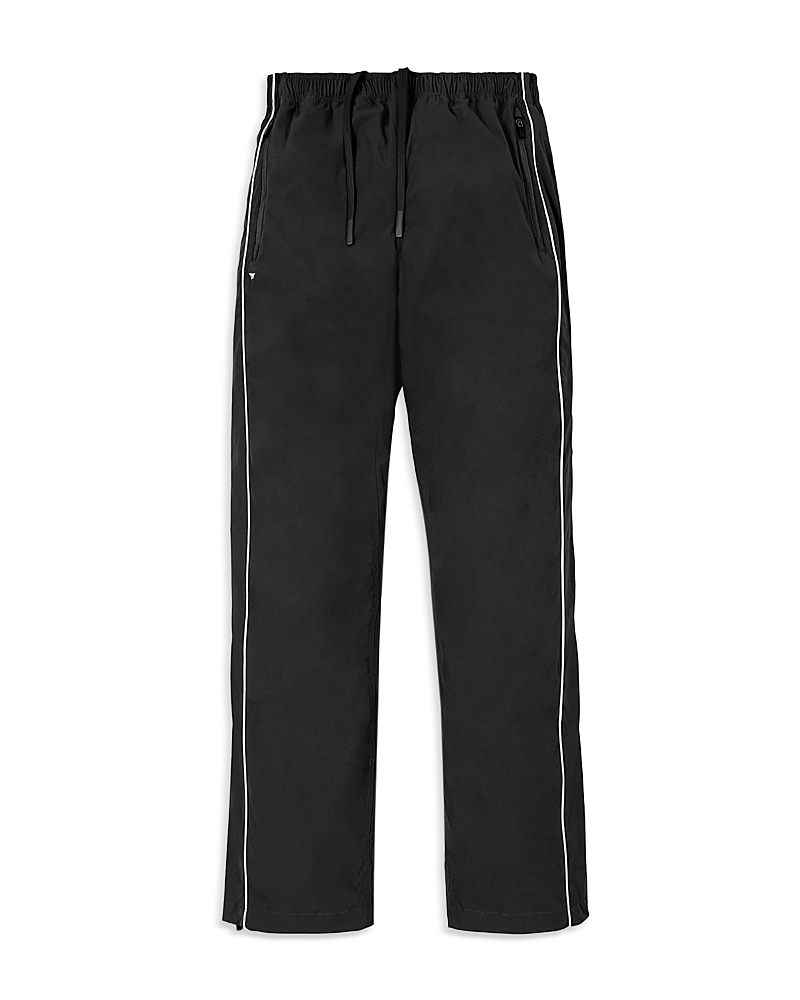 Paper Planes Open Bottom Track Pants In Black