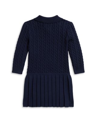 Girls' Mini Cable Polo Sweater Dress - Baby